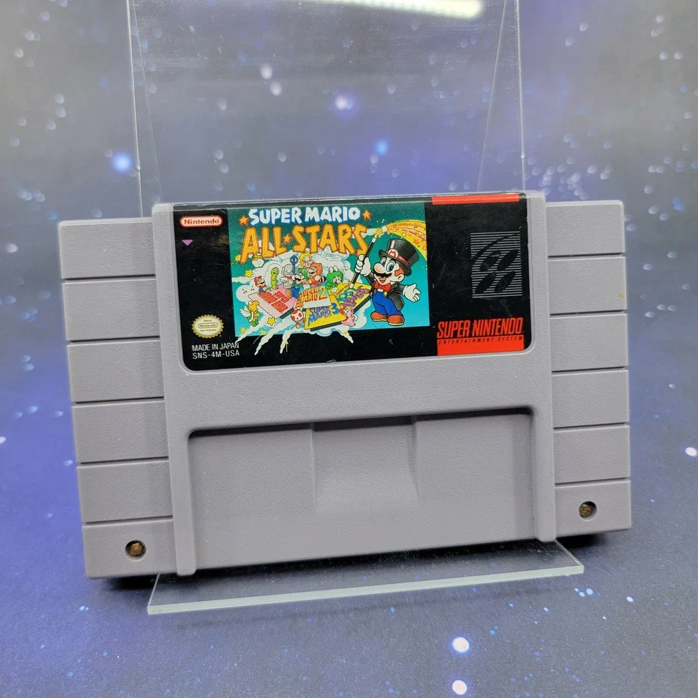 Super Mario All-Stars Nintendo SNES Game Cartridge SNS-4M-USA Retro Video Game
